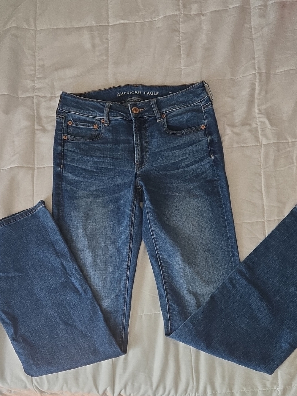 American Eagle Outfitters Skinny Kick Dark Blue Jeans